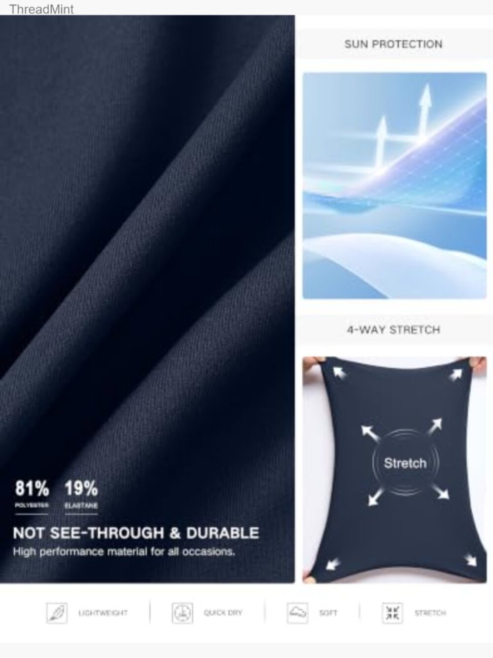 16 Inch High Waisted Athletic Skort with Pockets for Golf Tennis - Picture 5 of 7